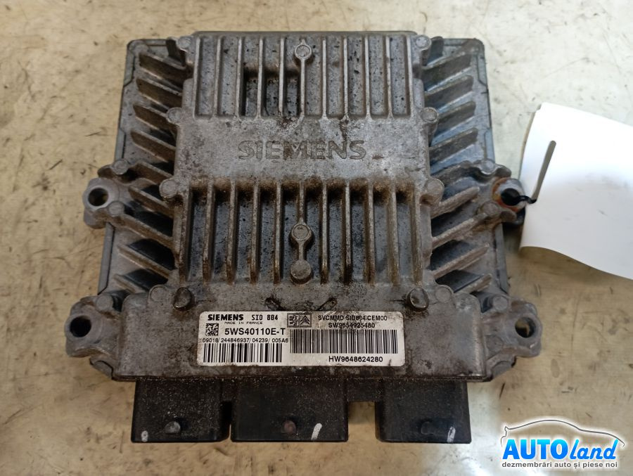 Calculator Ecu Motor 9654925480 1.4 HDI9648624280 Citroen C3 FC 2002