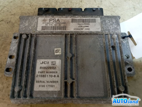 Calculator Ecu Motor 9657018180 9649433980 Citroen C2 JM 2003