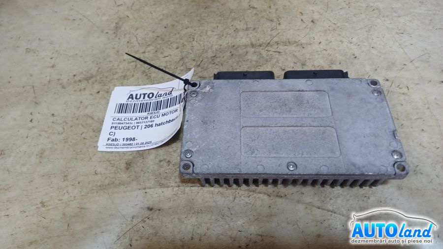 Calculator Ecu Motor 9657137180 S118047543c Peugeot 206 hatchback 2A/C 1998