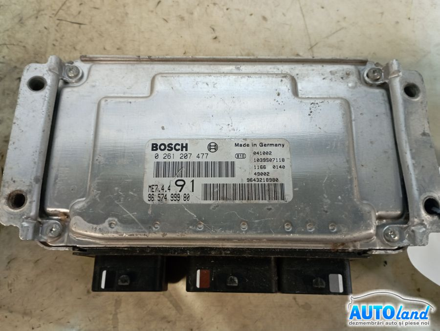 Calculator Ecu Motor 9657499980 0261207477 Peugeot 206 hatchback 2A/C 1998