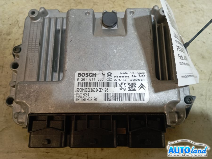 Calculator Ecu Motor 9658945280 1.6 HDI0281011633 Peugeot 407 6D 2004