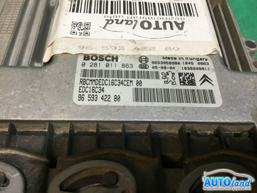Calculator Ecu Motor 9659342280 1.6 HDI Citroen C4 LC 2004