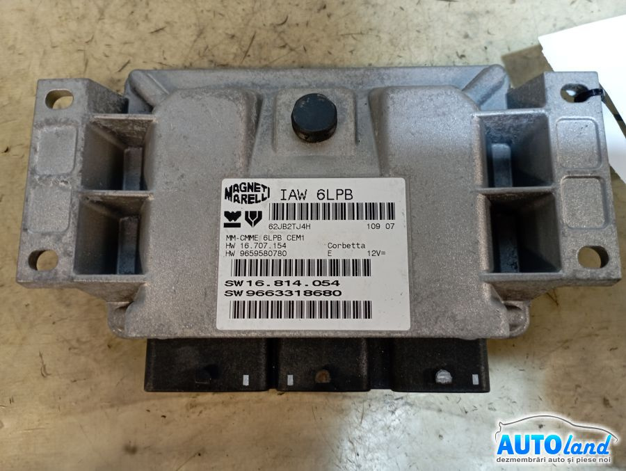 Calculator Ecu Motor 9659580780 9663318680 Peugeot 407 6D 2004