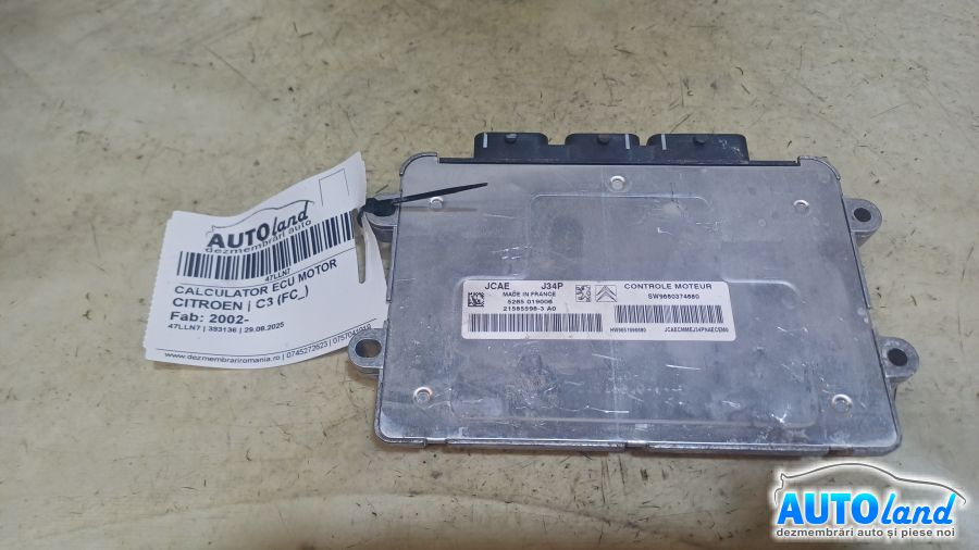 Calculator Ecu Motor 9660374680 Citroen 