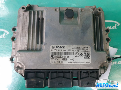Calculator Ecu Motor 9661586080 1.4 HDI, 50KW, 0281014444 Peugeot BIPPER AA 2008