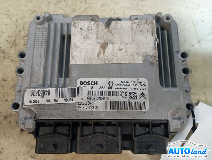 Calculator Ecu Motor 9661773380 1.6 HDI 0281011863 Peugeot 307 3A/C 2000