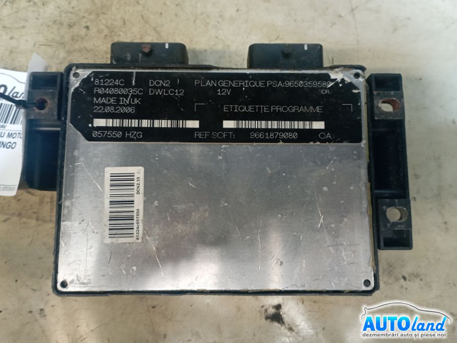 Calculator Ecu Motor 9661879080 Citroen BERLINGO 2004-2008