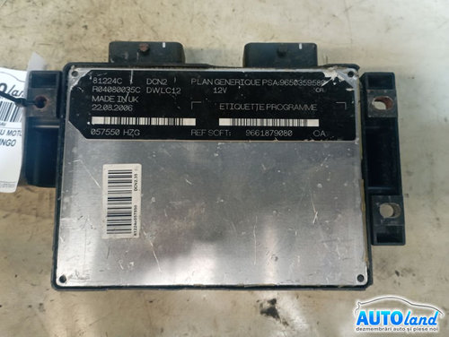 Calculator Ecu Motor 9661879080 Citroen BERLINGO 2004-2008