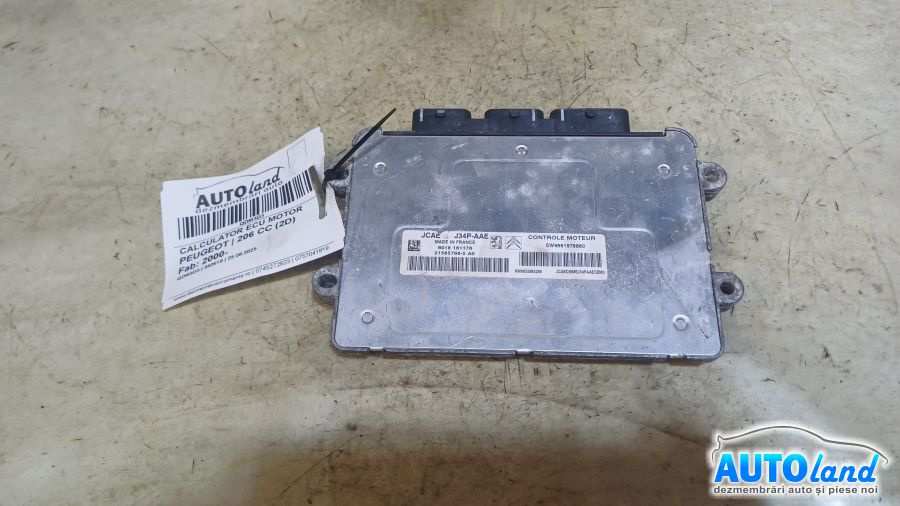 Calculator Ecu Motor 9661978880 Peugeot 206 CC 2D 2000