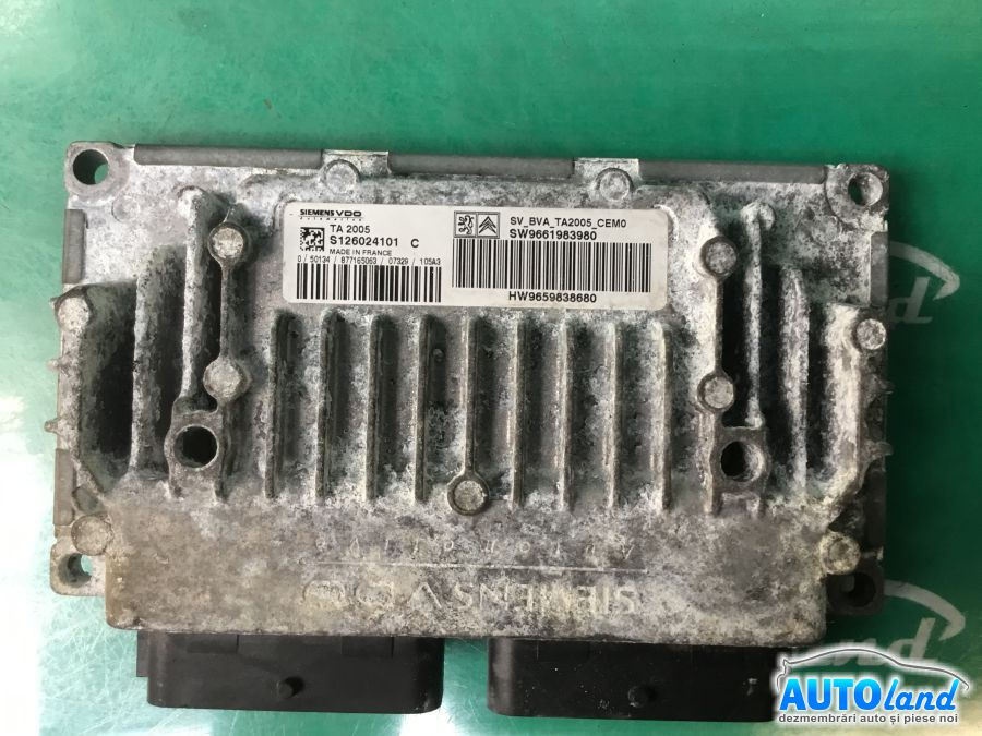 Calculator Ecu Motor 9661983980 1.6 16V, G5fw Peugeot 308 4A ,4C 2007