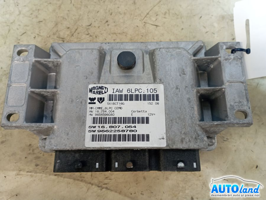Calculator Ecu Motor 9662258780 Peugeot 207 CC WD 2007