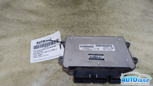 Calculator Ecu Motor 9663306680 1.4 B Peugeot 207 CC WD 2007
