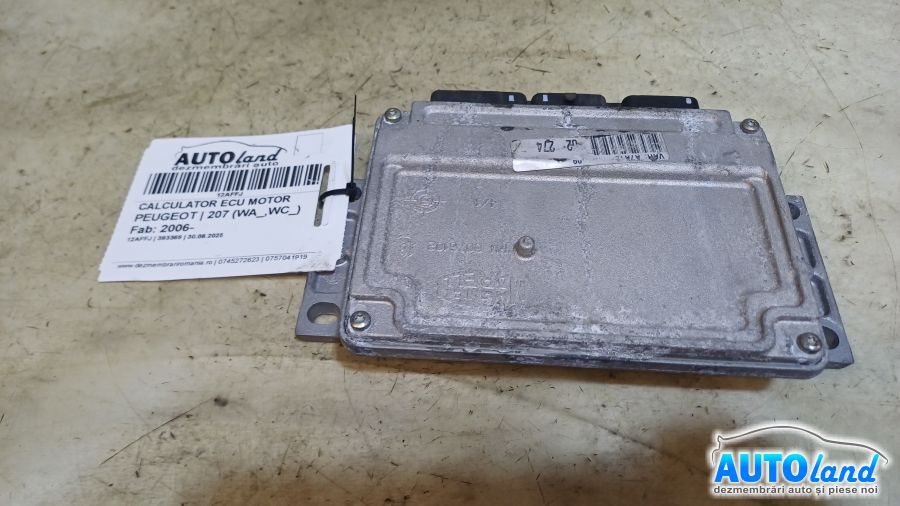 Calculator Ecu Motor 9663380880 Peugeot 207 2006