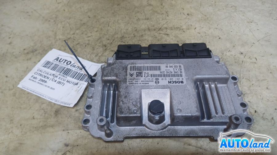 Calculator Ecu Motor 9663394680 1.6nfu 0261201610 Citroen C4 B7 2009