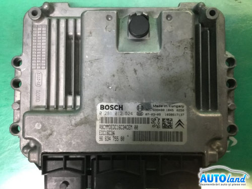 Calculator Ecu Motor 9663475580 1.4 HDI,50KW, 0281012524 Citroen C3 Pluriel HB 2003
