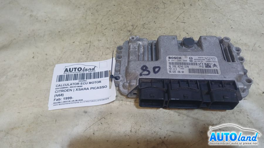 Calculator Ecu Motor 9663518680 0261208908 Citroen XSARA PICASSO N68 1999