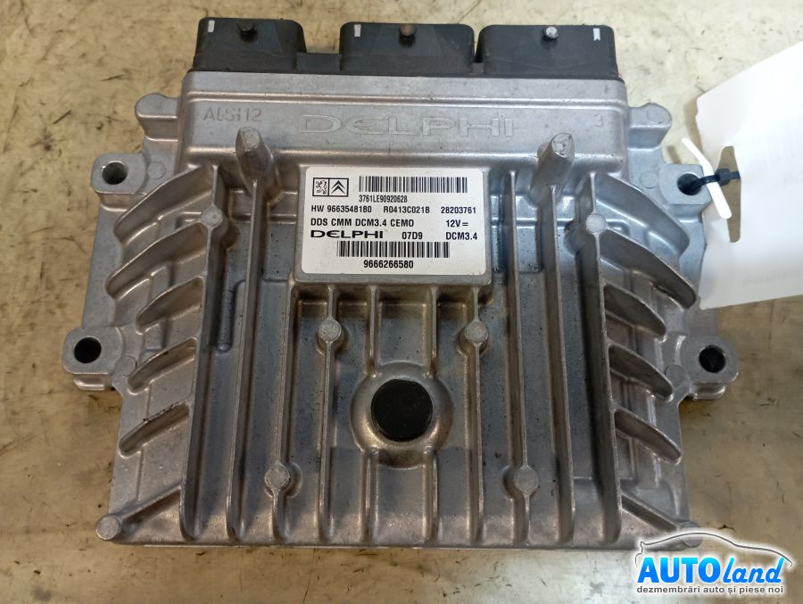 Calculator Ecu Motor 9663548180 9666266580 Peugeot 407 6D 2004