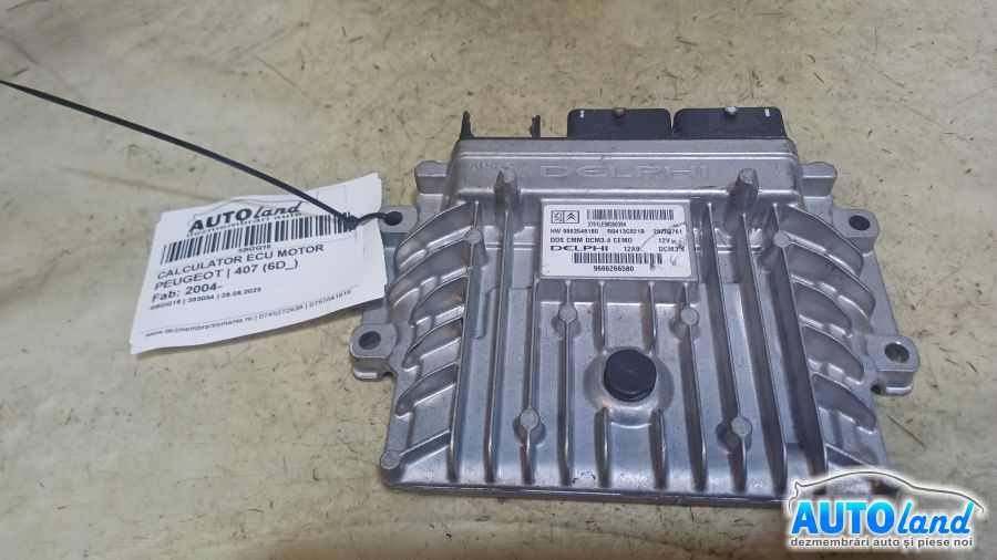 Calculator Ecu Motor 9663548180 Peugeot 407 6D 2004
