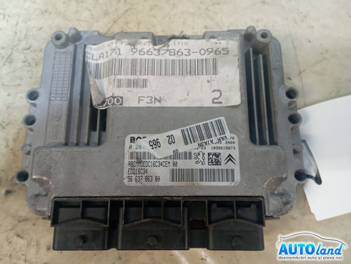 Calculator Ecu Motor 9663786380 Peugeot 207 SW WK 2007
