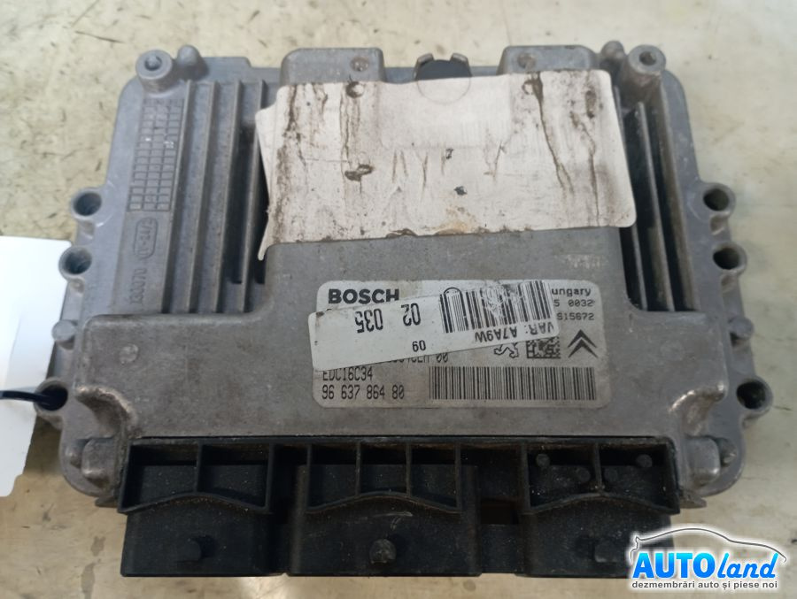 Calculator Ecu Motor 9663786480 0281012465 Peugeot 207 SW WK 2007