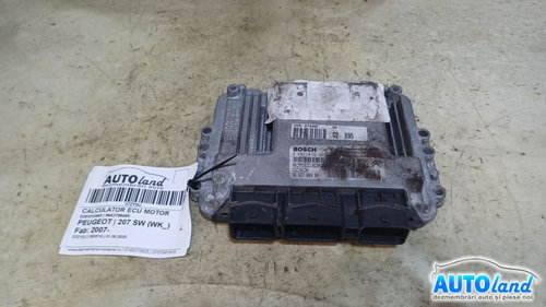 Calculator Ecu Motor 9663786480 0281012465 Peugeot 207 SW WK 2007