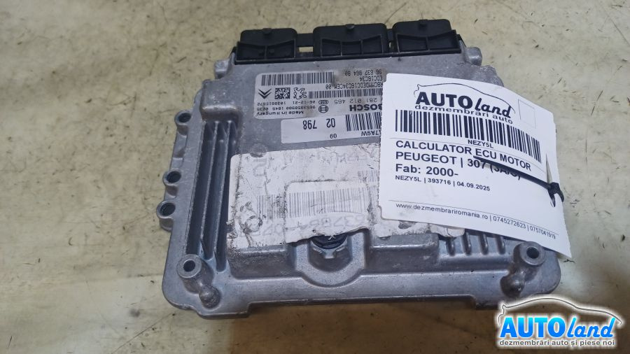 Calculator Ecu Motor 9663786480 Peugeot 307 3A/C 2000