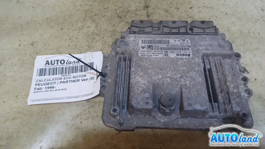 Calculator Ecu Motor 9663944680 Peugeot PARTNER Van 5 1996