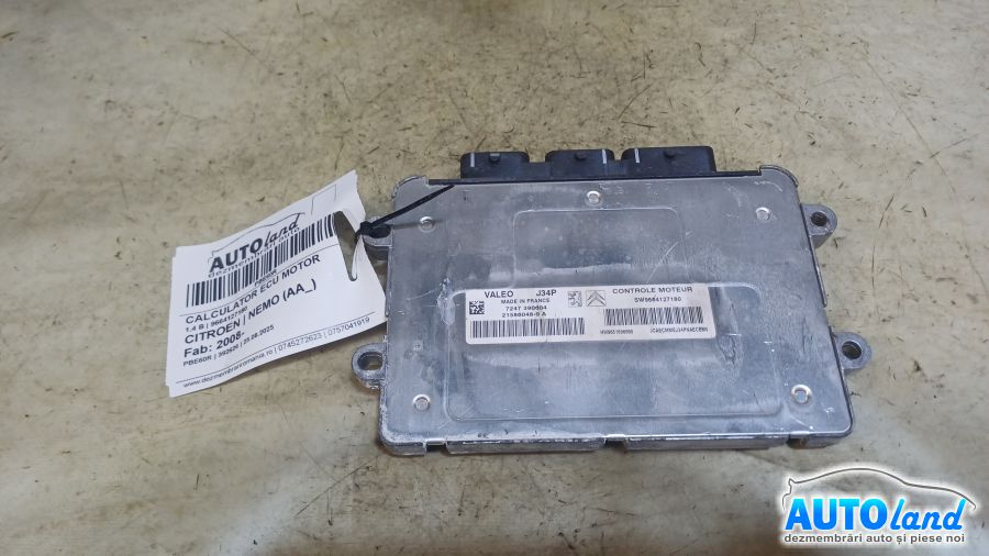 Calculator Ecu Motor 9664127180 1.4 B Citroen NEMO AA 2008