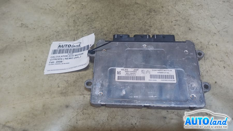 Calculator Ecu Motor 9664127180 Citroen NEMO AA 2008