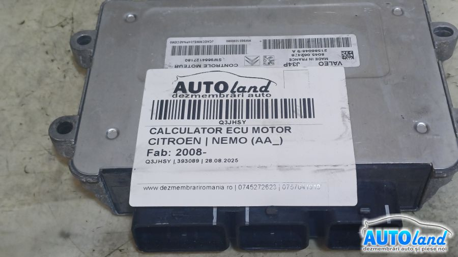 Calculator Ecu Motor 9664127180 Citroen NEMO AA 2008