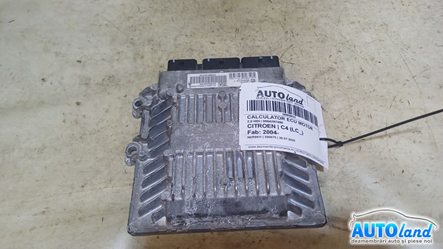 Calculator Ecu Motor 9664287480 2.0 HDI Citroen C4 LC 2004