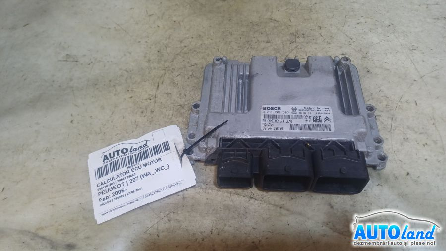 Calculator Ecu Motor 9664738680 0261201505 Peugeot 207 2006