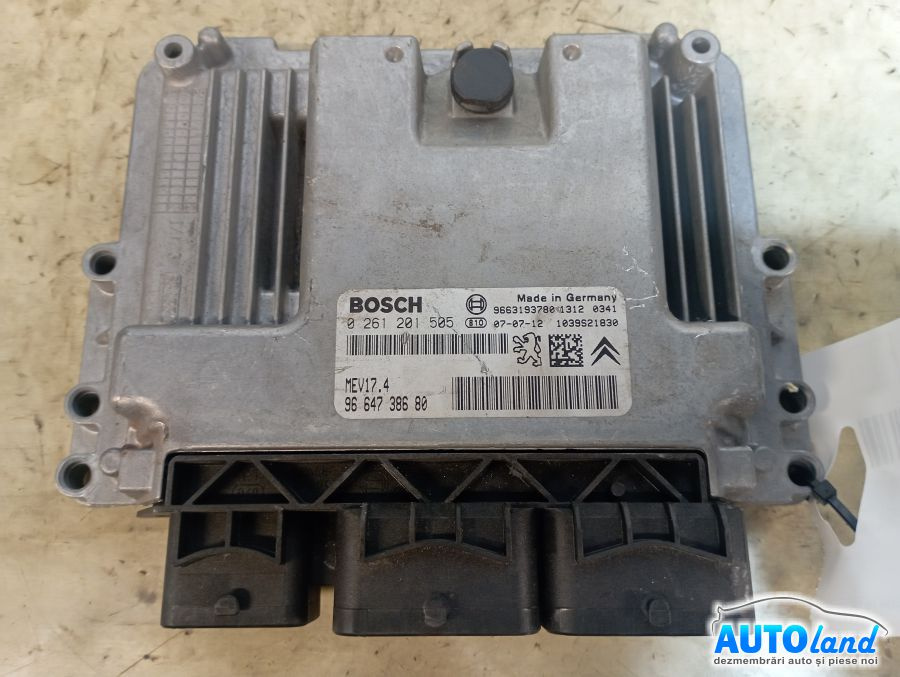 Calculator Ecu Motor 9664738680 Benzina 0261201505 Citroen C4 LC 2004