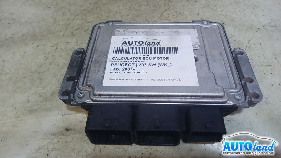 Calculator Ecu Motor 9664738780 0261s04008 Peugeot 207 SW WK 2007