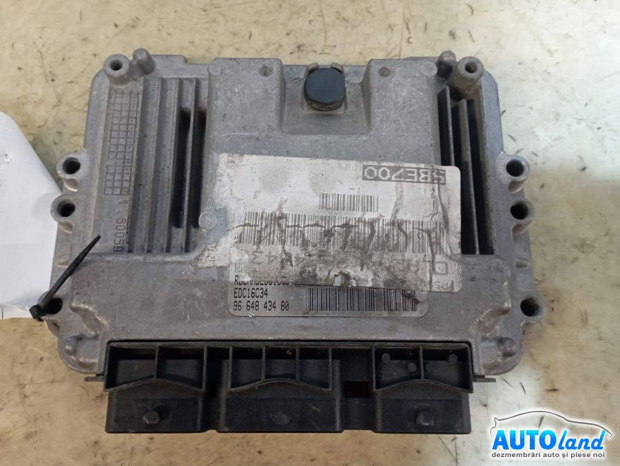 Calculator Ecu Motor 9664843480 0281012523 Peugeot 207 CC WD 2007