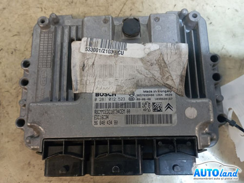 Calculator Ecu Motor 9664843480 0281012523 Citroen C3 II 2009
