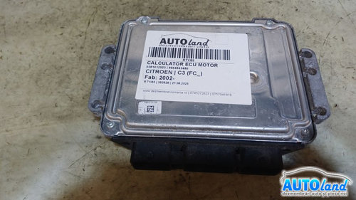 Calculator Ecu Motor 9664843480 0281012523 Citroen C3 FC 2002
