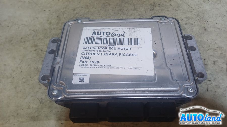 Calculator Ecu Motor 9664843780 0281013872 Citroen XSARA PICASSO N68 1999