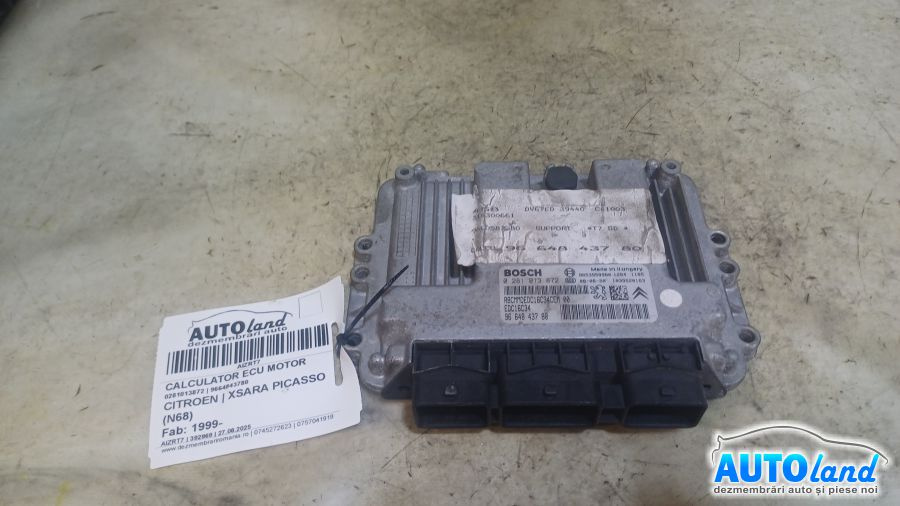 Calculator Ecu Motor 9664843780 0281013872 Citroen XSARA PICASSO N68 1999