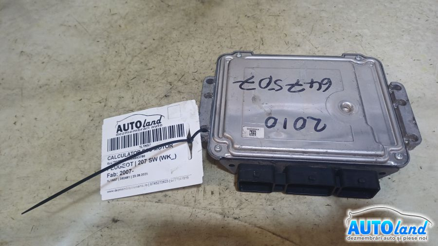 Calculator Ecu Motor 9664843780 0281013872 Peugeot 207 SW WK 2007
