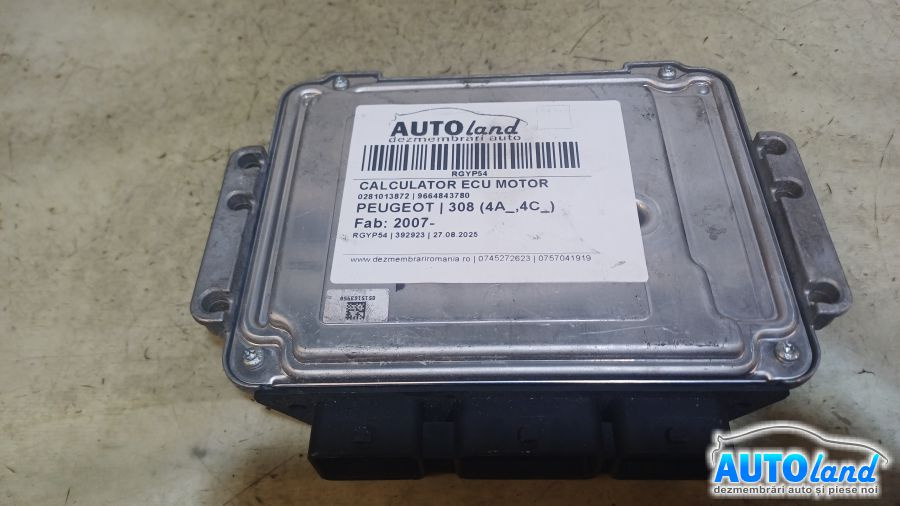 Calculator Ecu Motor 9664843780 0281013872 Peugeot 308 4A ,4C 2007