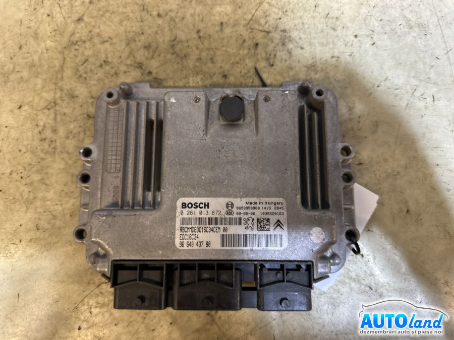 Calculator Ecu Motor 9664843780 1.6 HDI 0281013872 Peugeot 307 3A/C 2000