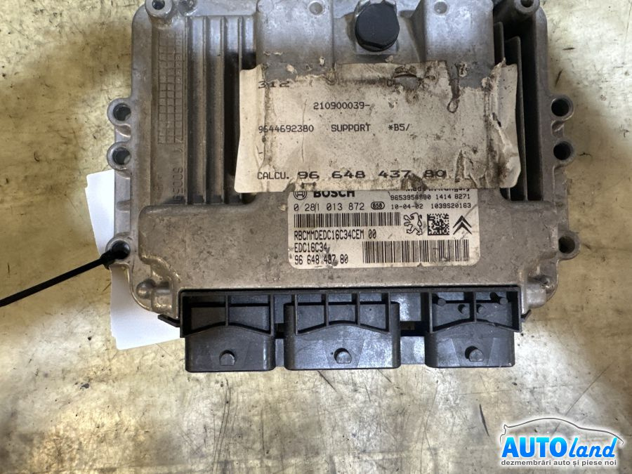Calculator Ecu Motor 9664843780 Citroen C4 B7 2009