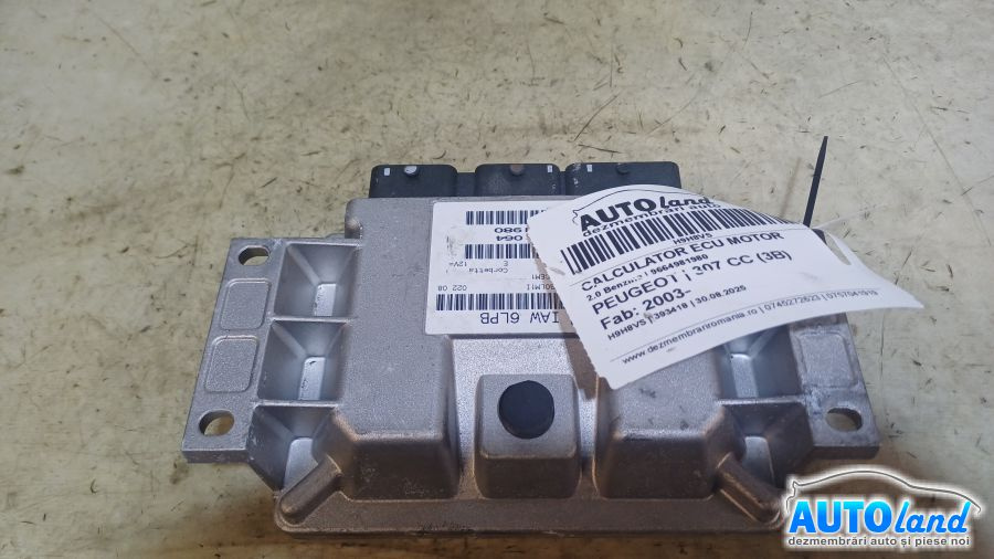 Calculator Ecu Motor 9664981980 2.0 Benzina Peugeot 307 CC 3B 2003