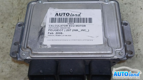 Calculator Ecu Motor 9665291180 0261s04009 Peugeot 207 2006