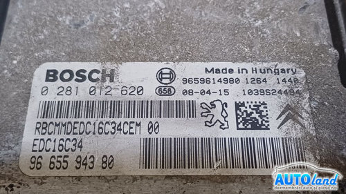 Calculator Ecu Motor 9665594380 0281012620 Citroen BERLINGO 2004-2008