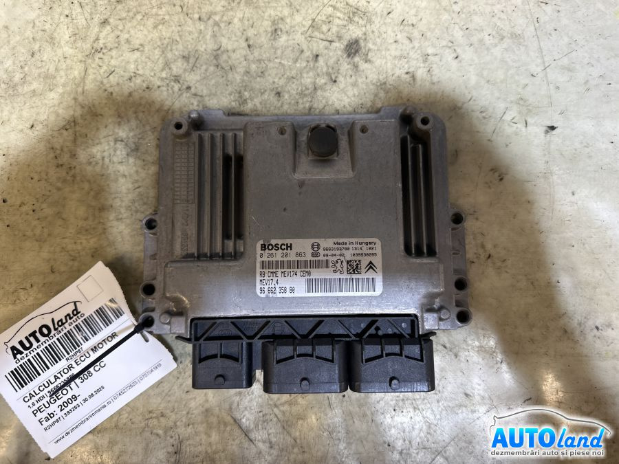 Calculator Ecu Motor 9666235880 1.6 HDI Peugeot 308 CC 2009