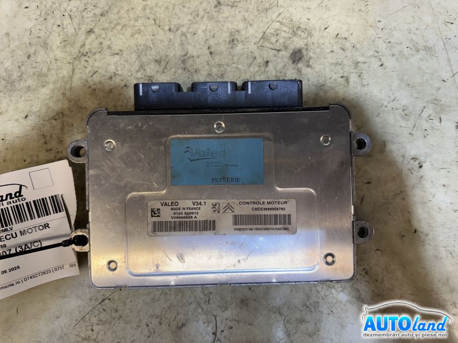Calculator Ecu Motor 9666909780 1.4 Benzina Peugeot 307 3A/C 2000
