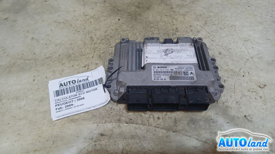 Calculator Ecu Motor 9666986680 0281013334 Peugeot 3008 2009