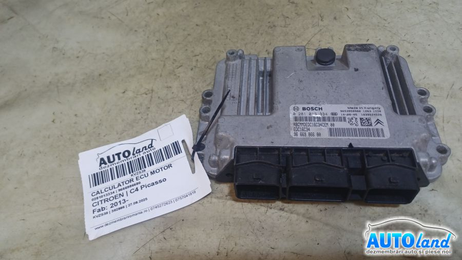 Calculator Ecu Motor 9666986680 0281013334 Citroen C4 Picasso 2013